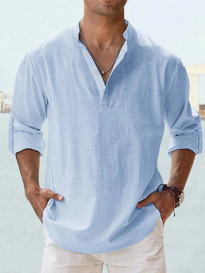 CAMICIA TRASPIRANTE IN LINO