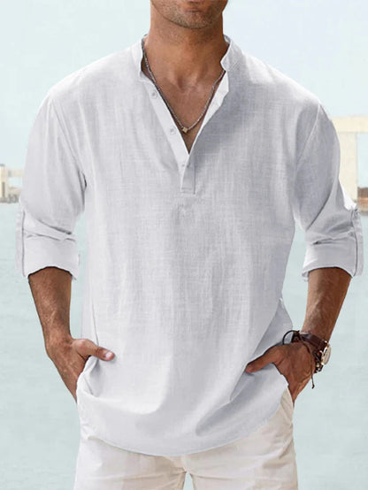 CAMICIA TRASPIRANTE IN LINO