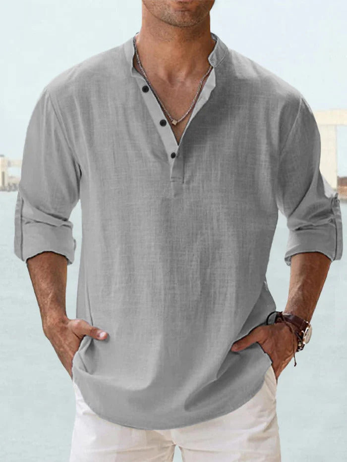 CAMICIA TRASPIRANTE IN LINO
