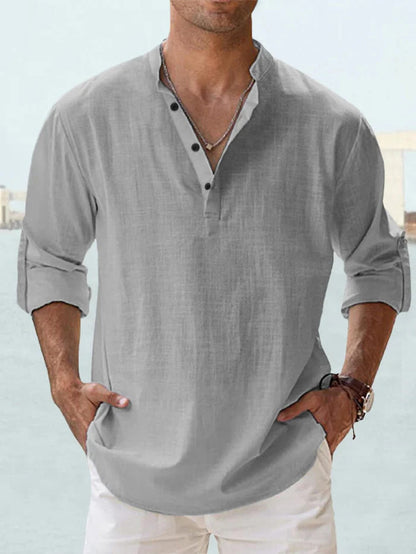 CAMICIA TRASPIRANTE IN LINO