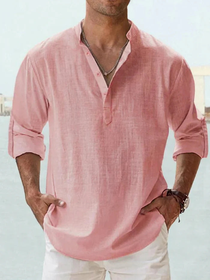 CAMICIA TRASPIRANTE IN LINO