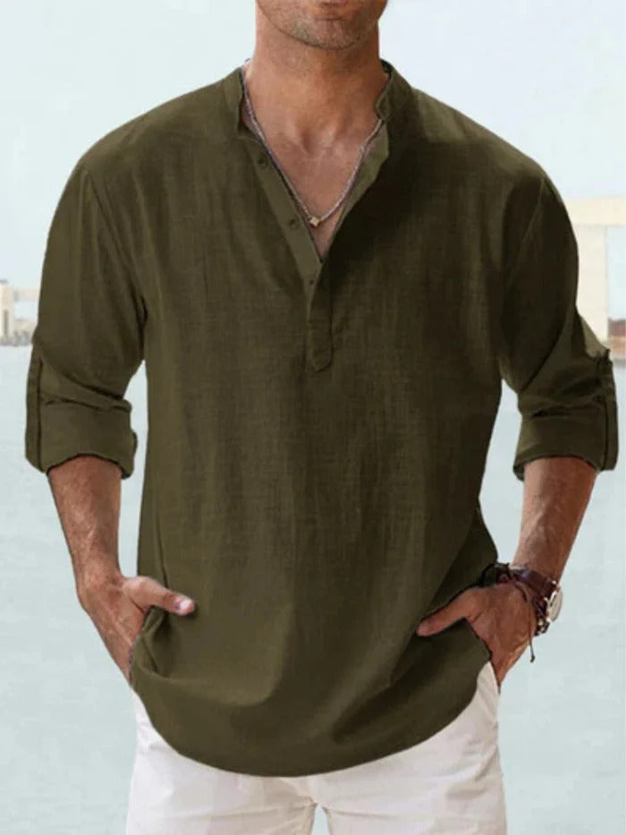 CAMICIA TRASPIRANTE IN LINO