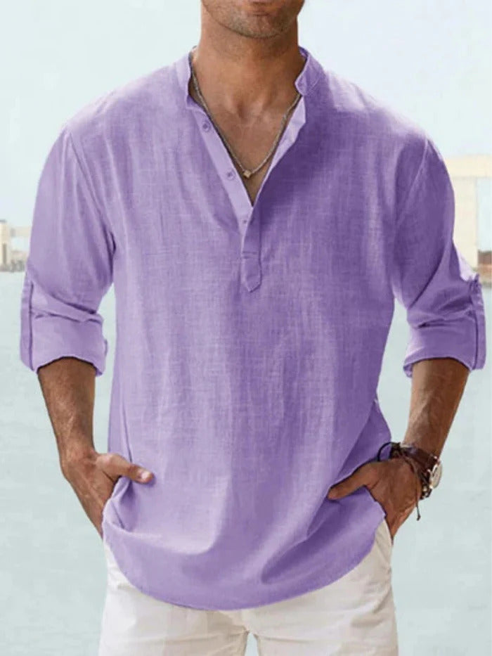 CAMICIA TRASPIRANTE IN LINO